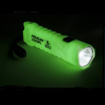 Pelican™ 3315 LED Flashlight glows-in-the-dark
