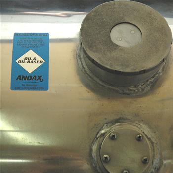 Andax Oil Spill Kit includes equipment label