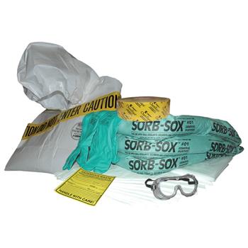 Andax Pac Combo Emergency Spill Kit with PPE (ChemTape not included)