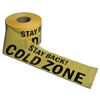 Cold Zone Barrier Tape - Yellow