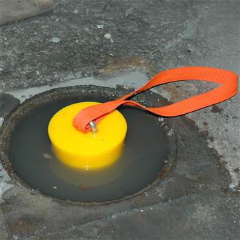 3" Conical Storm Drain Plug designed for circular drains