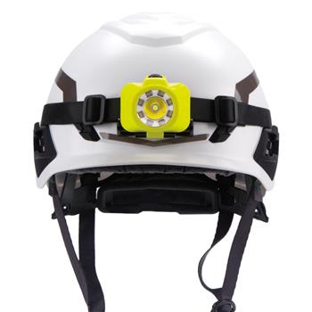 Nightstick Headlamp includes elastic and rubber straps (Helmet not included)