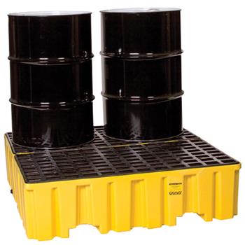 High Profile 4-Drum Spill Containment Pallet (Drums not Included)