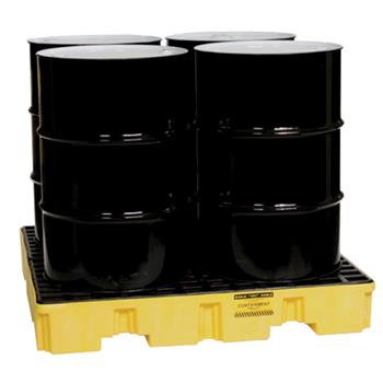 Low Profile 4-Drum Spill Containment Pallet (Drums not Included)