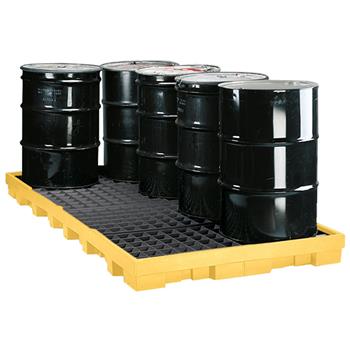 Low Profile 8-Drum Spill Containment Pallet (Drums not Included)