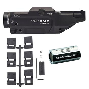 Streamlight TLR RM 2 Laser Weapon Light includes CR123A lithium battery and rail locating keys